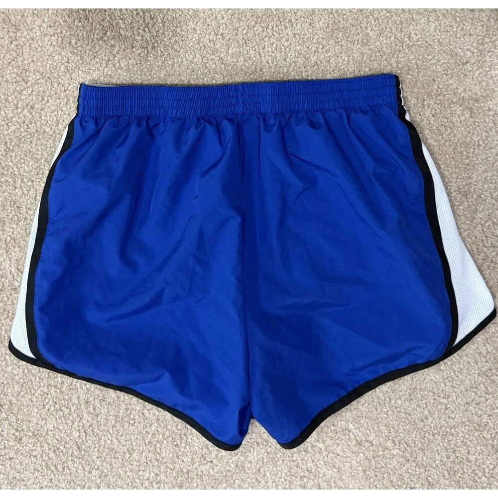 Augusta Sportswear Womens M Blue Soccer Shorts Lined Running Athletic w/ Crest